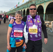 Running the Brighton Marathon for Martlets Hospice